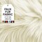 FabricLA | Shaggy Faux Fur | Fabric by The Yard | 18" X 60" Inch Wide | Craft Furry Fabric | Sewing, Apparel, Rugs, Pillows & More | Faux Fluffy Fabric | Off White, Half Yard